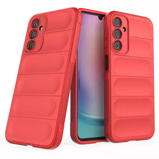 Magic Shield Case for Samsung Galaxy A24 4G flexible armored cover red 35