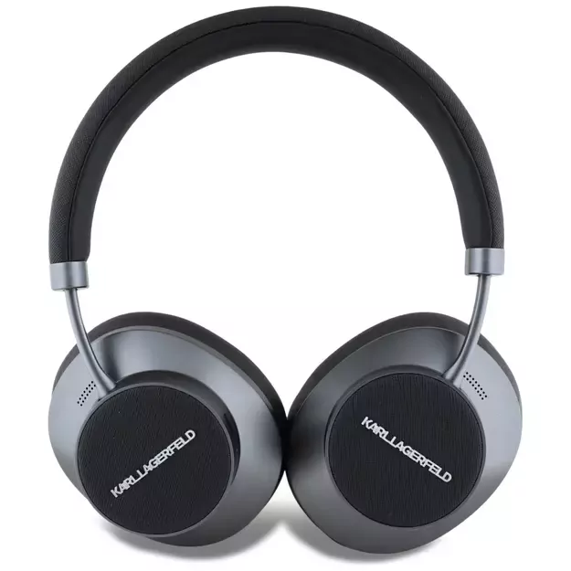 Karl Lagerfeld Saffiano Elongated Bluetooth ANC On-Ear Headphones - Black 2
