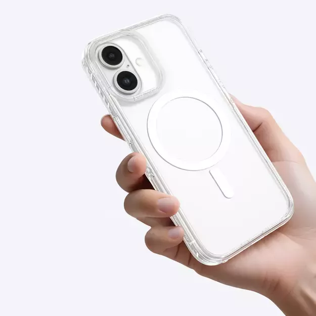 AmazingThing Titan Pro Mag Case with Magnetic Ring for iPhone 16 - Transparent 15