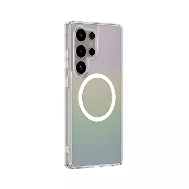 AmazingThing Minimal Mag Case with Magnetic Ring for Samsung Galaxy S25 Ultra - Iridescent