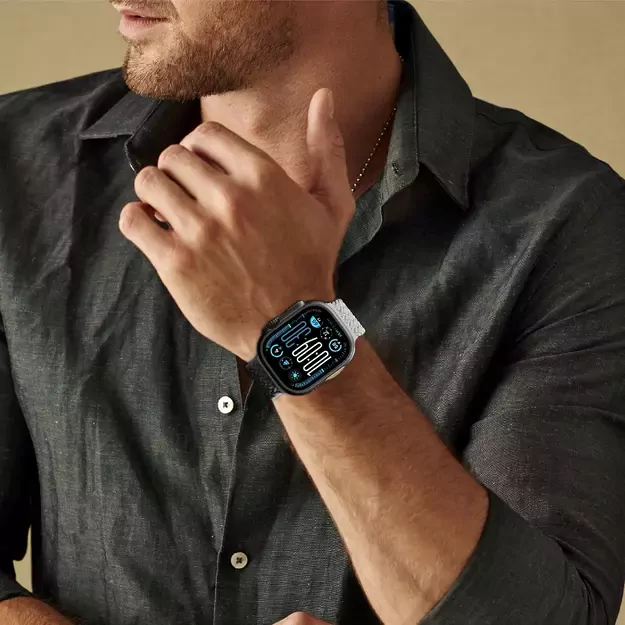 Set of 2 AmazingThing Blend Band for Apple Watch 45/46/49mm - Grey-Black/Grey 17
