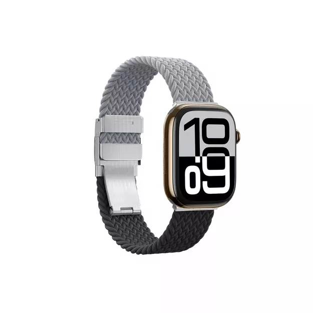 Set of 2 AmazingThing Blend Band for Apple Watch 45/46/49mm - Grey-Black/Grey 18
