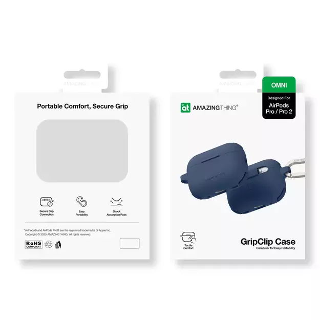 AmazingThing Omni Case for AirPods Pro 2 Silicone Case - Dark Blue 3