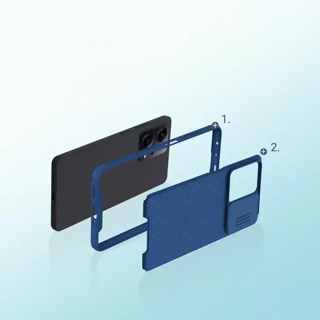 Nillkin CamShield Pro Case Case for Xiaomi Redmi Note 12 Pro / Poco X5 Pro 5G Cover with Camera Protector Black 20