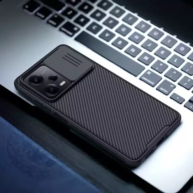 Nillkin CamShield Pro Case Case for Xiaomi Redmi Note 12 Pro / Poco X5 Pro 5G Cover with Camera Protector Black 17