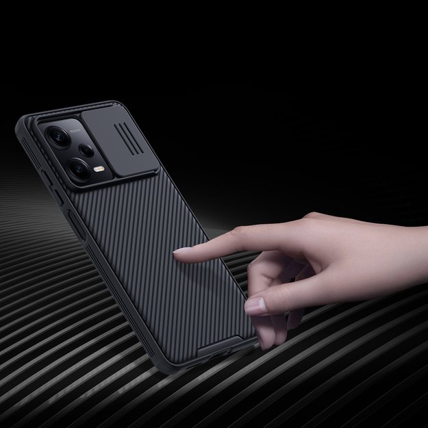 Nillkin CamShield Pro Case Case for Xiaomi Redmi Note 12 Pro / Poco X5 Pro 5G Cover with Camera Protector Black 3