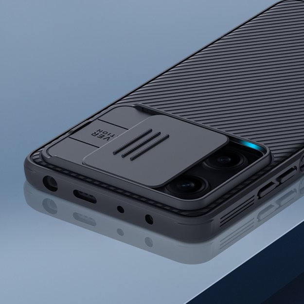 Nillkin CamShield Pro Case Case for Xiaomi Redmi Note 12 Pro / Poco X5 Pro 5G Cover with Camera Protector Black 1
