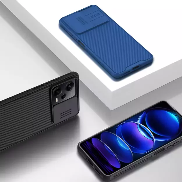 Nillkin CamShield Pro Case Case for Xiaomi Redmi Note 12 Pro / Poco X5 Pro 5G Cover with Camera Protector Black 26