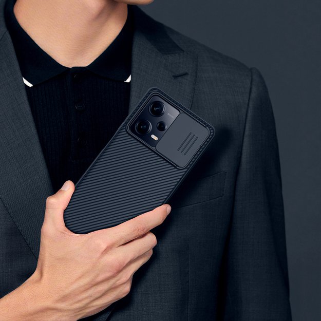 Nillkin CamShield Pro Case Case for Xiaomi Redmi Note 12 Pro / Poco X5 Pro 5G Cover with Camera Protector Black 9