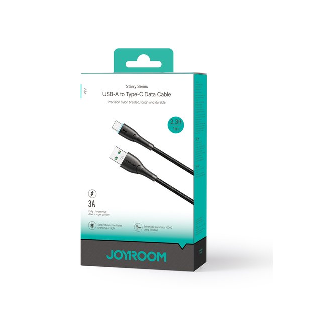 Joyroom Starry Series SA32-AC3 3A USB-A / USB-C cable 1m - black 4