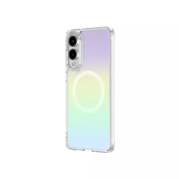 AmazingThing Minimal Mag Case with Magnetic Ring for Samsung Galaxy S25 Edge - Iridescent 1