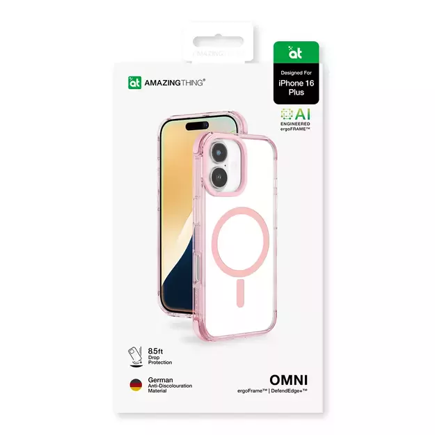 AmazingThing Omni Mag Case for iPhone 16 Plus - Dark Pink 10