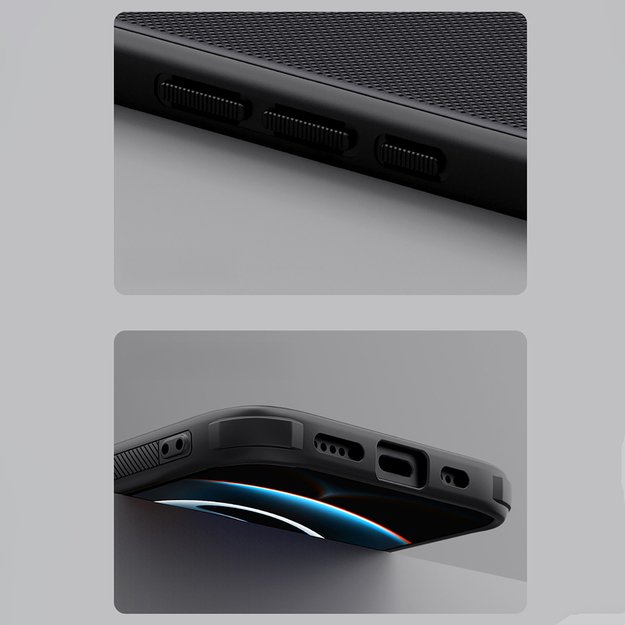 Nillkin Super Frosted Shield Pro Magnetic Case for iPhone 16e - Black 24