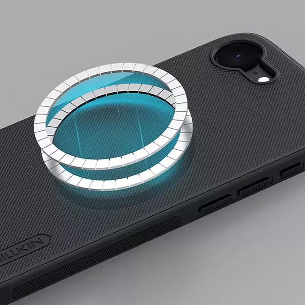Nillkin Super Frosted Shield Pro Magnetic Case for iPhone 16e - Black 13