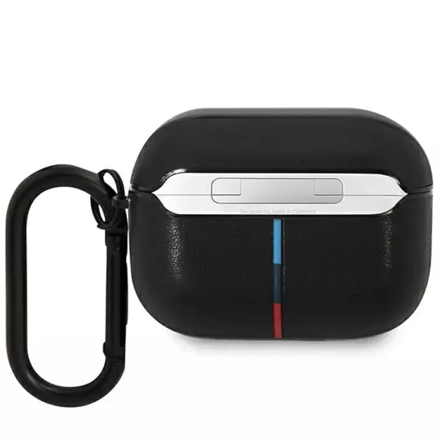 BMW BMAP22PVTK AirPods Pro cover black/black Leather Curved Line 1