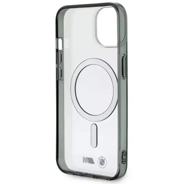 BMW BMHMP14SHCRS iPhone 14 6.1&quot  case transparent hardcase Silver Ring MagSafe 6