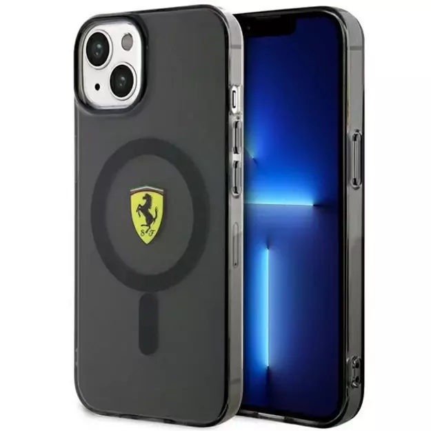 Ferrari FEHMP14MURKK iPhone 14 Plus 6.7  black/black hardcase Translucent Magsafe