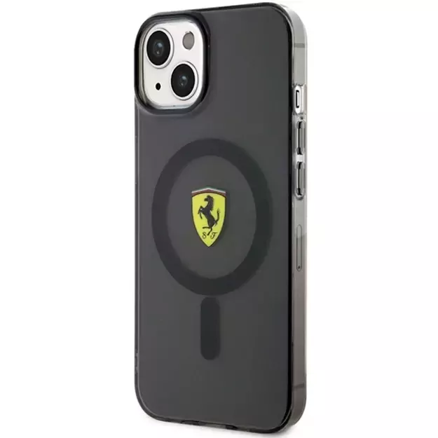 Ferrari FEHMP14MURKK iPhone 14 Plus 6.7  black/black hardcase Translucent Magsafe 7