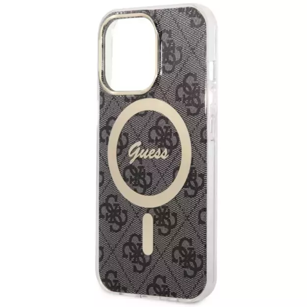 Guess GUHMP13LH4STK iPhone 13 Pro / 13 6.1  black/black hardcase 4G MagSafe 4