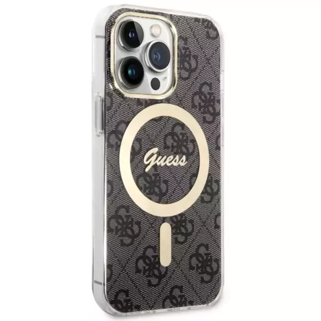 Guess GUHMP13LH4STK iPhone 13 Pro / 13 6.1  black/black hardcase 4G MagSafe 2