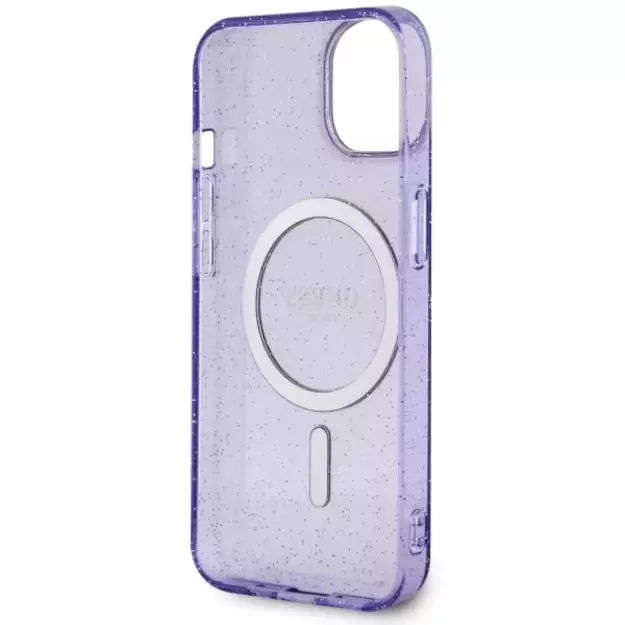 Guess GUHMP14MHCMCGU iPhone 14 Plus 6.7  purple/purple hardcase Glitter Gold MagSafe 6