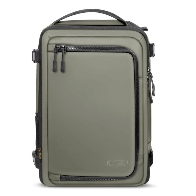 Tech-Protect Defender S50 Backpack for Ryanair &amp  Wizzar, 20L Laptop - Olive 1