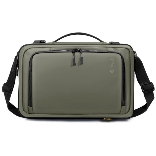 Tech-Protect Defender S50 Backpack for Ryanair &amp  Wizzar, 20L Laptop - Olive 2