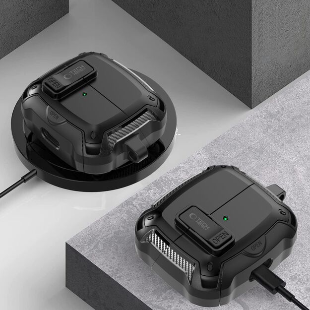 Tech-Protect Silicone Hook Case for Samsung Galaxy Buds 3 / 3 FE / 3 Pro - Black 6