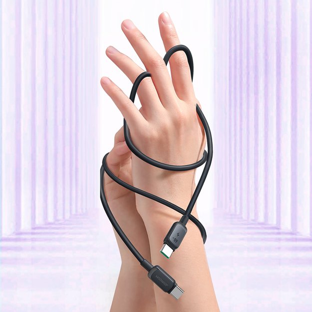 Joyroom Multi-Color Series A14 USB-C / USB-C 60W Cable 1.2 m - Black 7