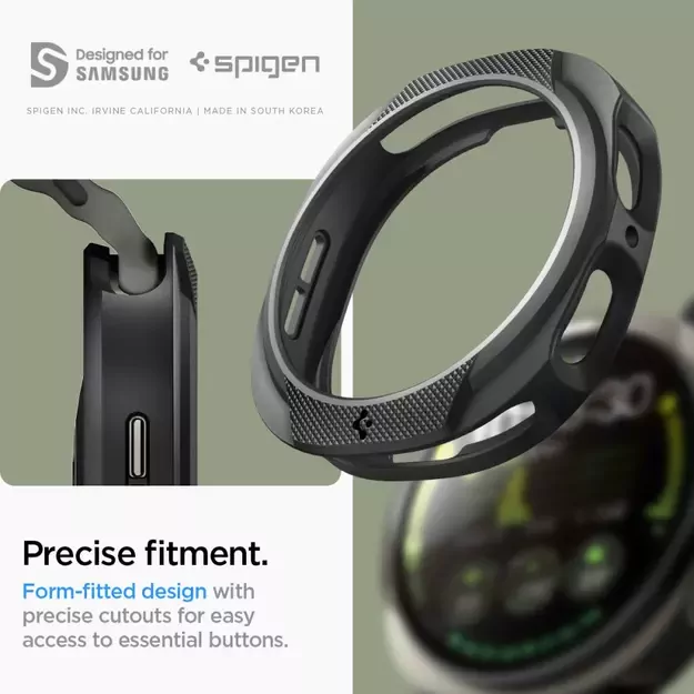 Spigen Liquid Air Case for Samsung Galaxy Watch 8 44mm - Matte Black 11