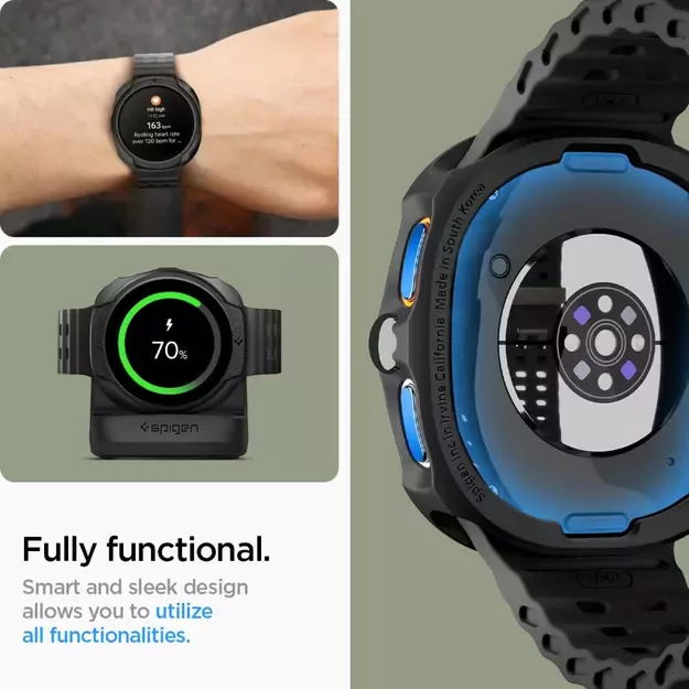 Spigen Liquid Air Case for Samsung Galaxy Watch 8 44mm - Matte Black 9