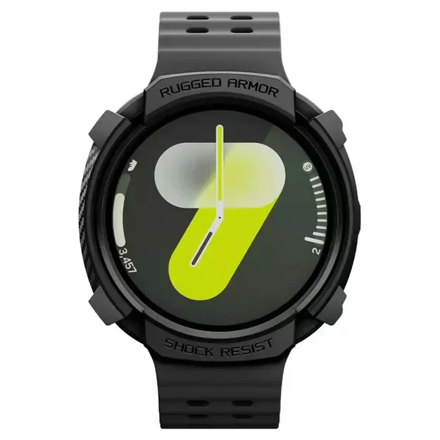 Spigen Rugged Armor Case for Samsung Galaxy Watch 8 44mm - Matte Black 3