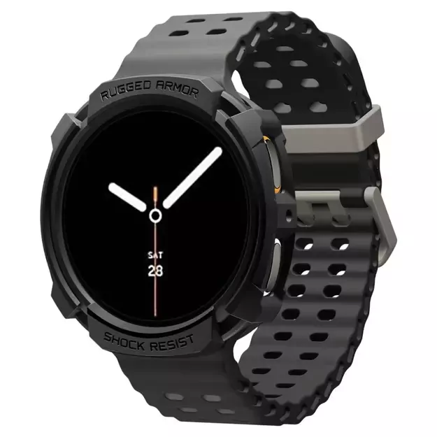 Spigen Rugged Armor Case for Samsung Galaxy Watch 8 44mm - Matte Black 2