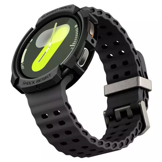 Spigen Rugged Armor Case for Samsung Galaxy Watch 8 44mm - Matte Black 9