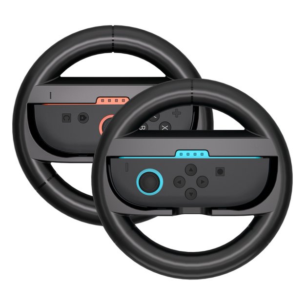 Racing Wheel for Nintendo Switch 2 Joy-Con Controller (Pack of 2) - Black