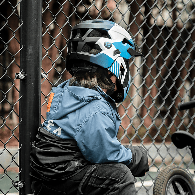 Rockbros TS-61 10110061002 Children' s Bike Helmet with Detachable Chin Size M (54-57) - Blue 4