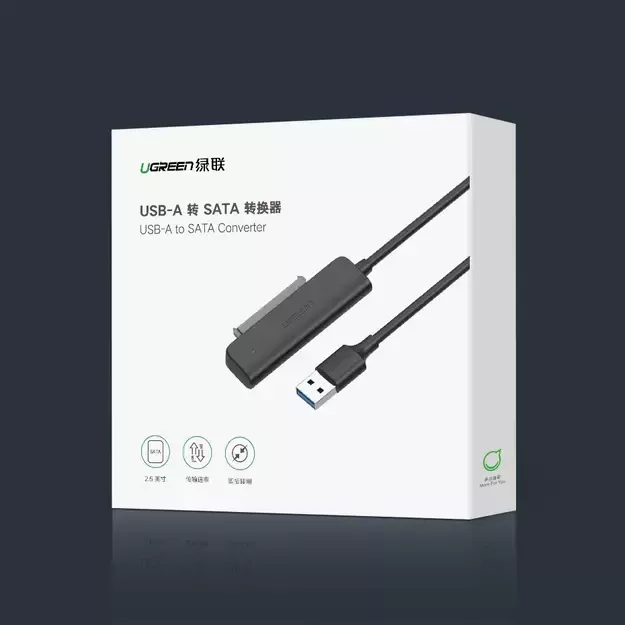 Ugreen adapter HDD SSD 2.5&#39 &#39  SATA III 3.0 - USB 3.2 Gen 1 (USB 5 Gbps) black (70609 CM321) 20