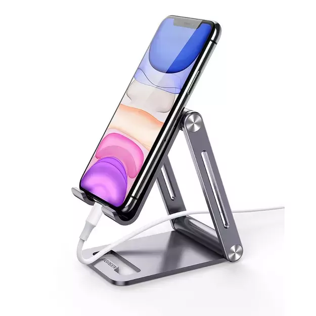 Ugreen metal aluminum folding phone holder tablet gray (LP263 80708) 6