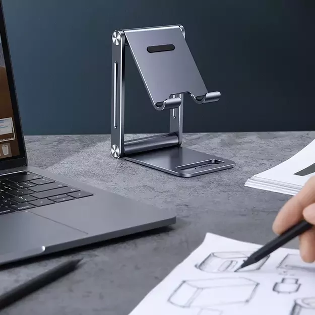 Ugreen metal aluminum folding phone holder tablet gray (LP263 80708) 22