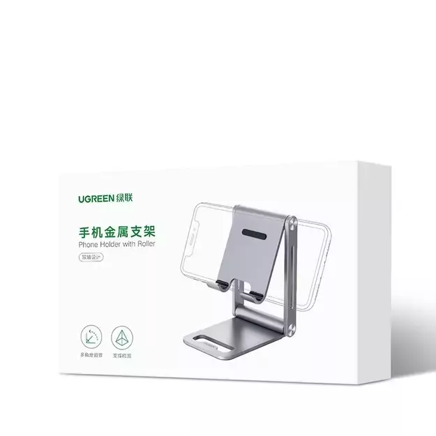 Ugreen metal aluminum folding phone holder tablet gray (LP263 80708) 4