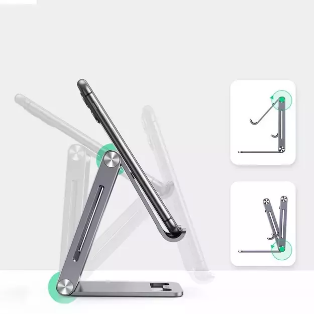 Ugreen metal aluminum folding phone holder tablet gray (LP263 80708) 3
