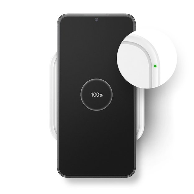 Samsung Wireless Charger Pad EP-P2400TWEGEU 15W inductive charger - white + mains charger 11