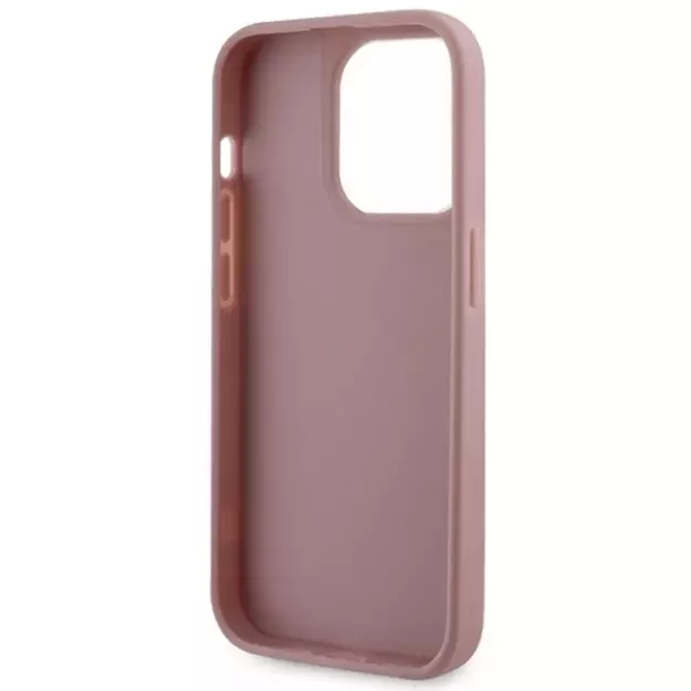 Guess GUHCP14LHDGTPP iPhone 14 Pro 6.1  pink/pink hardcase Rhinestone Triangle 6