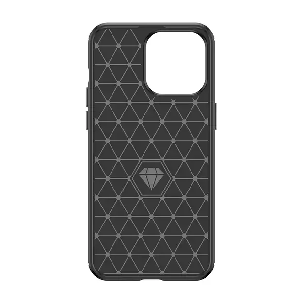 Flexible carbon pattern case for iPhone 15 Pro Max Carbon Case - black 5