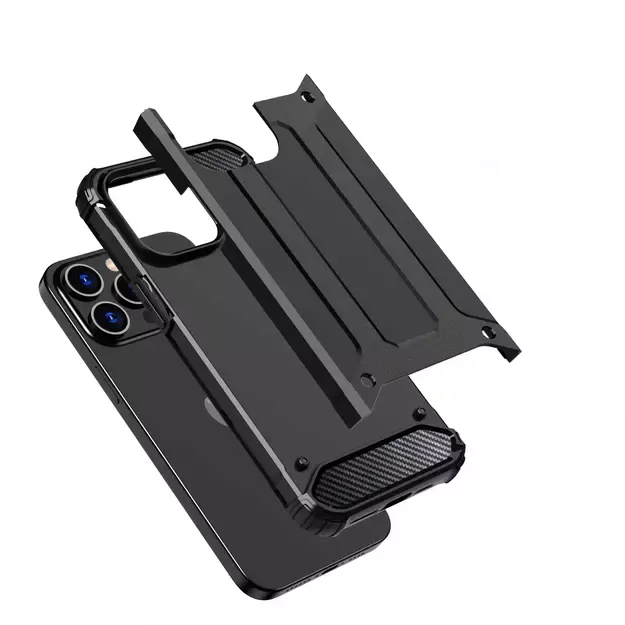 iPhone 15 Pro Hybrid Armor case - black 10