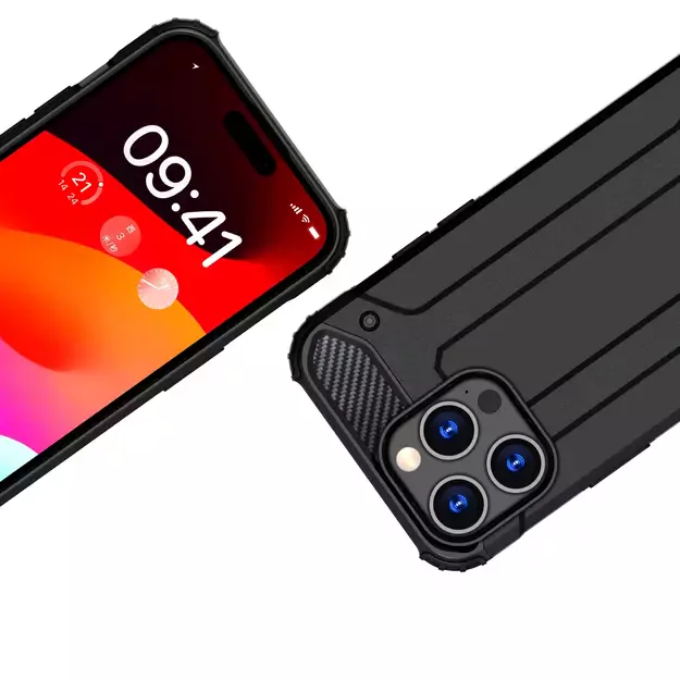 iPhone 15 Pro Hybrid Armor case - black 8