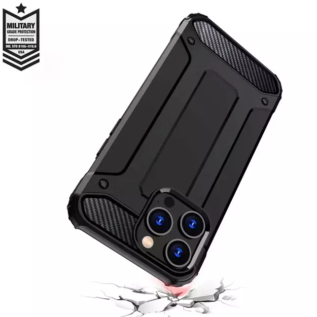 iPhone 15 Pro Hybrid Armor case - black 11