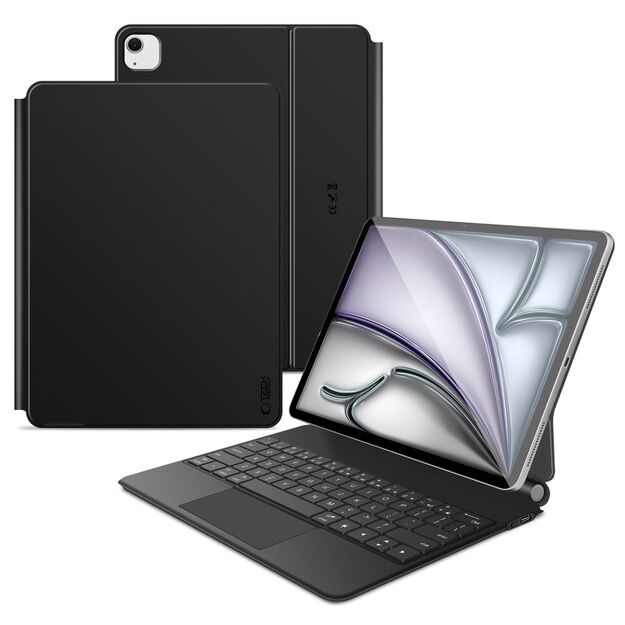 Tech-Protect Smartcase Magnetic with Keyboard for iPad Pro 12.9&rdquo; 2020 / 2021 / 2022 / iPad Air 13&rdquo; 2024 / 2025 - Black