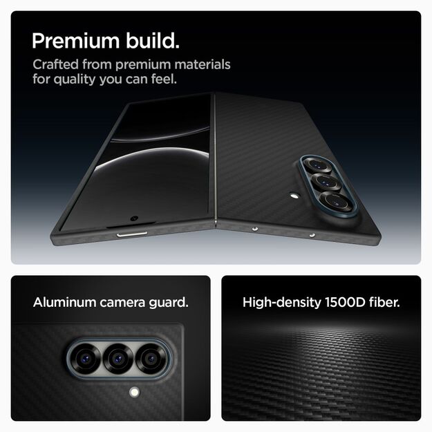 Spigen AirSkin Aramid Case for Samsung Galaxy Z Fold 7 - Black 2