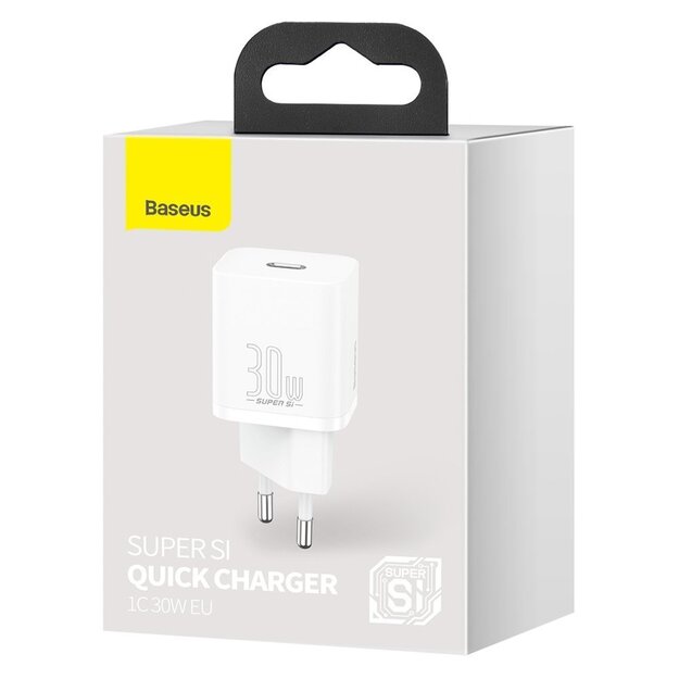 Baseus Super Si 1C fast charger USB Type C 30W Power Delivery Quick Charge white (CCSUP-J02) 4